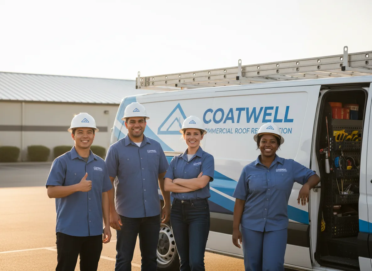 Commercial roof coating company in Runnells, IA